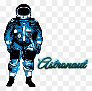 Astronaut Clipart Blank Background - Grunge Vectors - Png Download