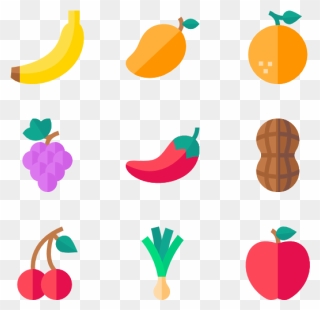 Grape Clipart Fruit Individual - Fruits And Vegetables Vector Png Transparent Png