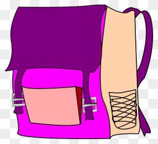 School Bag Clip Art - Png Download