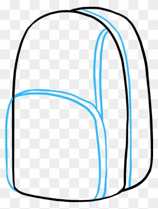 How To Draw Backpack Clipart