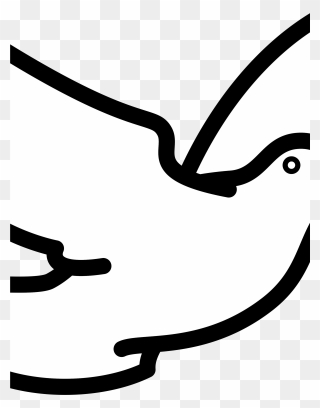 Transparent Bird Outline Png - Easy Dove Bird Drawing Clipart