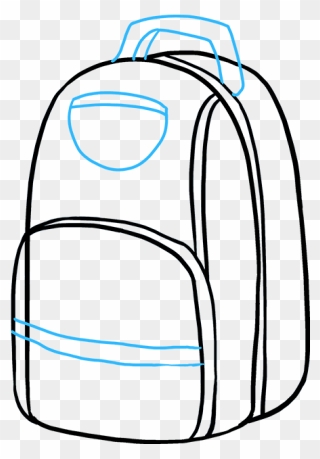 Easy To Draw Backpacks Clipart
