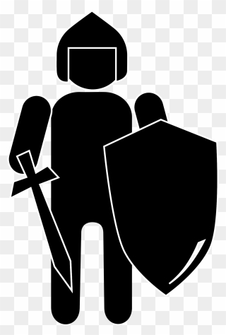 Clipart Knight - Clipart Knight - Armor Of God Silhouette - Png Download