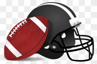 Football And Helmet Clipart - Png Download