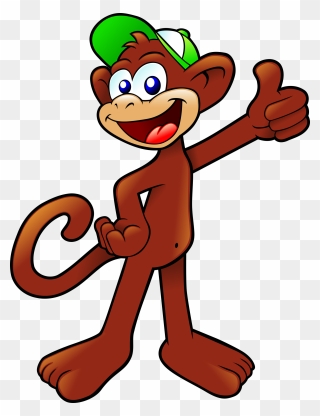 Monkey Wearing A Cap - Monkey With A Cap Clipart