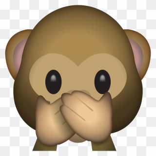 Monkey Emoji Clipart Jpg Black And White Library Download - Emoji Monkey - Png Download