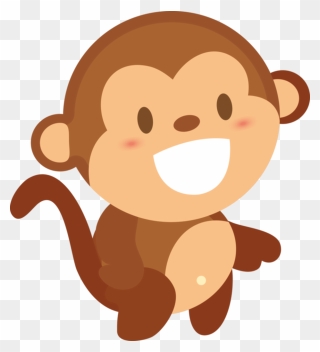 Monkey Cartoon Nose Head Clipart - Monkey 卡通 - Png Download