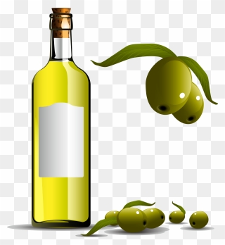 Download Olive Oil Clipart Cooking Oil Bottle - Olive Vector Free - Png Download