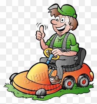Mowing Clipart Free Download On Webstockreview - Woman Mowing Lawn Clipart - Png Download