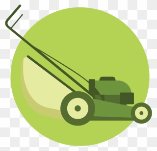 Transparent Lawn Mower Clip Art - Lawn Mower Icon Png