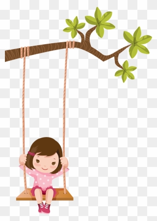 Transparent Boho Teepee Clipart - Kid On A Swing Clipart - Png Download