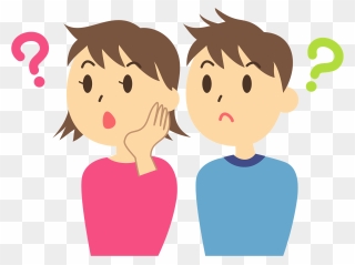 Couple Question Clipart - Cartoon - Png Download