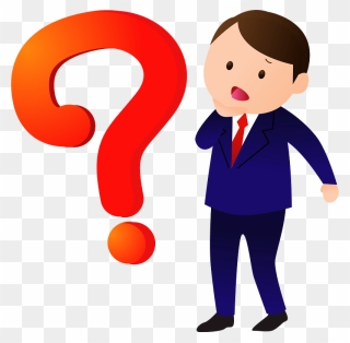 Business Man Question Mark Clipart - Png Download