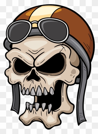 Head Cranial Skeleton Skull With Hat Clipart - Harley Davidson Vector Png Transparent Png