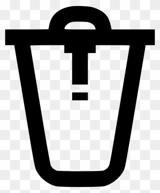 Trash Delete Bin Remove Recycle Garbage Can Clipart