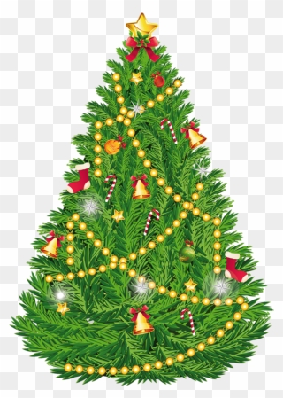 Christmas Tree Christmas Day Christmas Ornament Clip - Christmas Tree Png Hd Transparent Png