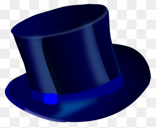 Top Hat Clipart Blue - Top Hat - Png Download