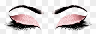 Princess Pink Makeup Artist Lashes Beauty Studio Appointment - Eyelash Logo Clipart