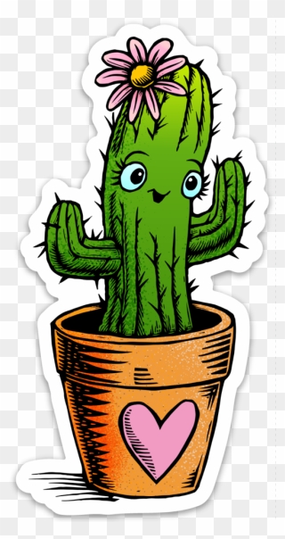 Cute Cactus Png - Cactus Stickers Png Clipart