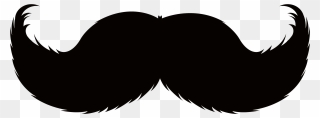 Handlebar Moustache Pencil Moustache Beard Clip Art - Moustache Clipart Black And White - Png Download