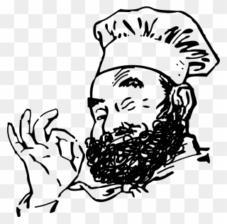 Beard Clip Art - Chef With A Beard - Png Download