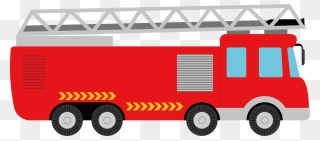 Fire Engine Car Transport Illustration - Fire Truck Illustration Png Clipart