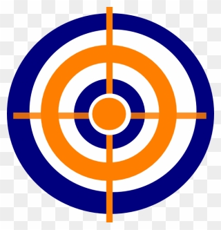 Nerf Target Clipart - Nerf Bullseye - Png Download