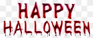 Bloody Happy Halloween Png Clipart Image - Transparent Background Happy Halloween Png
