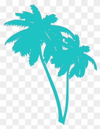 Vaporwave Palm Tree Png Clipart