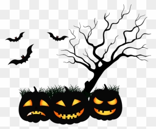 #happyhalloween #halloween #bats #scary #jackolantern - Halloween Png Clipart