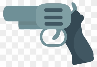 Pistol Emoji Clipart - Trigger - Png Download