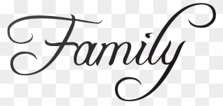 Family Love Png - Love Family Text Png Clipart