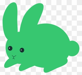 Plant,domestic Rabbit,leaf - Green Rabbit Clipart - Png Download