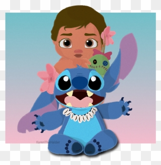 Thinking About Baby Moana And Stitch Together Makes - Baby Moana And Stitch Clipart