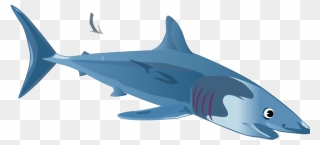 Blue Shark Svg Clip Arts - 2 Shark Clipart - Png Download