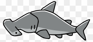 Transparent Hammerhead Shark Clipart - Clip Art - Png Download
