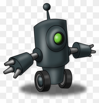 Robot Clipart Cliparts And Others Art Inspiration - One Eyed Robot - Png Download