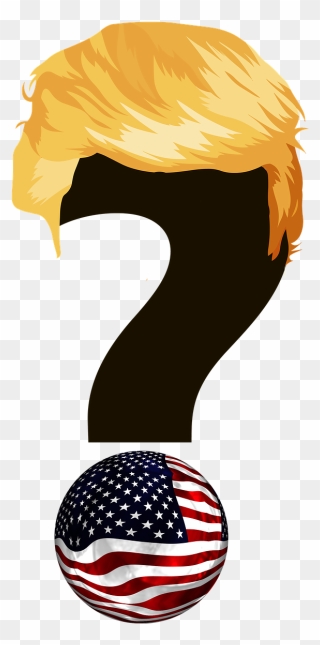 Donald Trump With A Question Mark Clipart