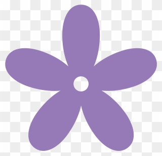 Purple Flower Clip Art - Lilac Flower Clip Art - Png Download