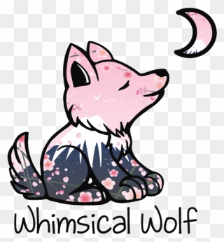 Cherry Blossom - Cherry Blossom And Wolf Clipart