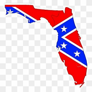 #confederate #florida #state #usa #flag - Confederate Flag Poster Clipart