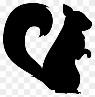 Squirrel Wall Decal Business Point Of Sale - Squirrel Silhouette Clipart