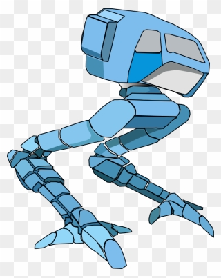 Robot Walker - Robot Legs Cartoon Clipart