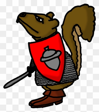 This Is The Dreaded Squirrel Knight, Undefeated In - Cartoon Clipart