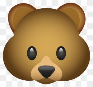 Bear Emoji Emoticon Clip Art - Bear Emoji Png Transparent Png
