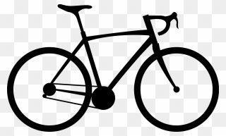 Bicycle Clipart Road - Road Bike Drawing Easy - Png Download