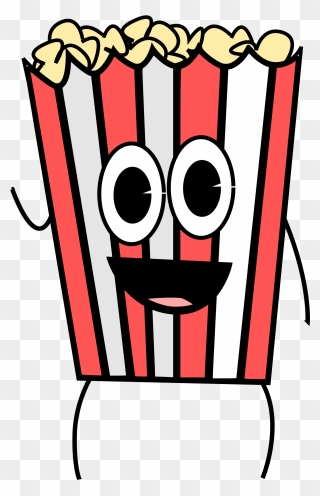 Kartun Popcorn - Food Cartoon Drawings Clipart