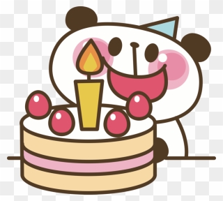 Cake,birthday,yongsan Public Library - Cake Panda Drawing Clipart