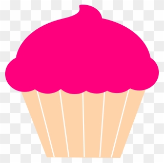 Cupcake Frosting & Icing Red Velvet Cake Muffin Clip - Cupcake Silhouette Drawing - Png Download