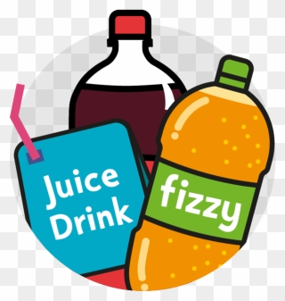 Juice Clipart Plastic Soda Bottle - Soft Drink Cartoon Png Transparent Png